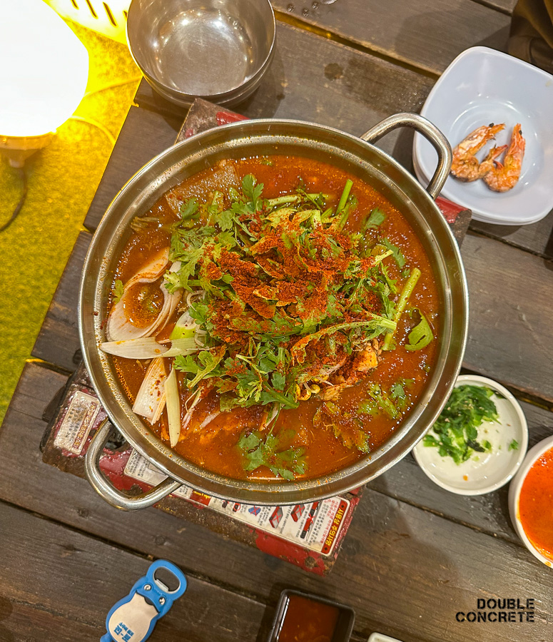 경포 팔도강산 조개세트 마무리 매운탕 비주얼